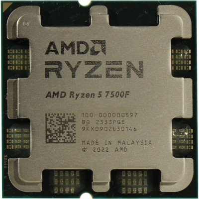 Процессор CPU AMD Ryzen 5 7500F 3.7(до 5.0) GHz, 6C/12T, 6+32Mb, TDP65W, Socket AM5, oem Процессор CPU AMD Ryzen 5 7500F 3.7(до 5.0) GHz, 6C/12T, 6+32Mb, TDP65W, Socket AM5, oem