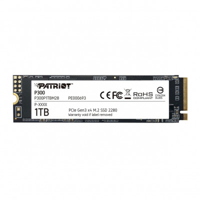 Твердотельный накопитель SSD 1 Tb M.2 PCIe Patriot P300 P300P1TBM28 PCIe Gen3 x4 Твердотельный накопитель SSD 1 Tb M.2 PCIe Patriot P300 P300P1TBM28 PCIe Gen3 x4