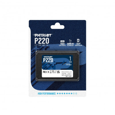 Твердотельный накопитель SSD 1 Tb SATA 6Gb/s Patriot P220 P220S1TB25 2.5 Твердотельный накопитель SSD 1 Tb SATA 6Gb/s Patriot P220 P220S1TB25 2.5