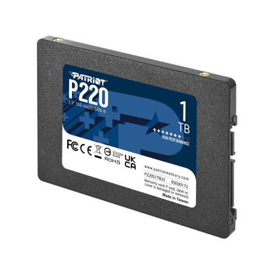 Твердотельный накопитель SSD 1 Tb SATA 6Gb/s Patriot P220 P220S1TB25 2.5 Твердотельный накопитель SSD 1 Tb SATA 6Gb/s Patriot P220 P220S1TB25 2.5
