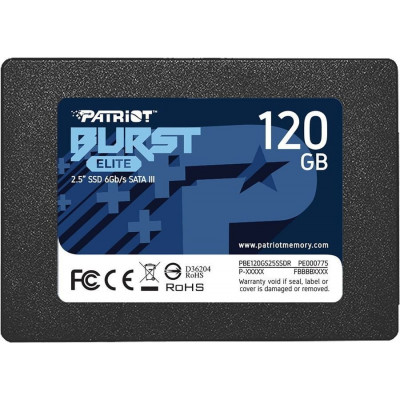 Твердотельный накопитель SSD 120 Gb SATA 6Gb/s Patriot Burst Elite PBE120GS25SSDR 2.5