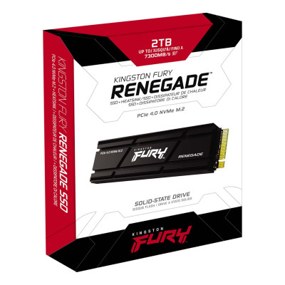 Твердотельный накопитель SSD 2000 Gb M.2 2280 Kingston Fury Renegade SFYRDK/2000G NVMe PCIe 4.0 NVMe