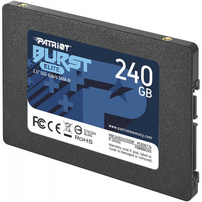 Твердотельный накопитель SSD 240 Gb SATA 6Gb/s Patriot Burst Elite PBE240GS25SSDR 2.5
