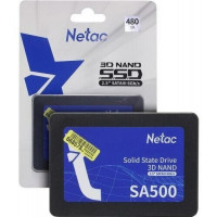 Твердотельный накопитель SSD 480Gb, SATA 6 Gb/s, Netac SA500, 2.5 Твердотельный накопитель SSD 480Gb, SATA 6 Gb/s, Netac SA500, 2.5