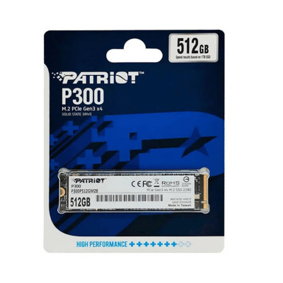 Твердотельный накопитель SSD 512 Gb M.2 PCI-E Patriot P300 P300P512GM28