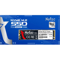 Твердотельный накопитель SSD 512Gb, M.2 2280, Netac N930E Pro, NVMe, PCIe 3x4, 2080R/1700W