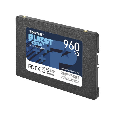 Твердотельный накопитель SSD 960 Gb SATA 6Gb/s Patriot Burst Elite PBE960GS25SSDR 2.5 Твердотельный накопитель SSD 960 Gb SATA 6Gb/s Patriot Burst Elite PBE960GS25SSDR 2.5