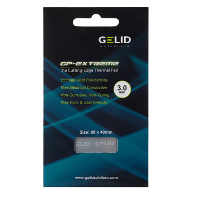 Термопрокладка GELID GP-EXTREME, TP-GP01-E, 80x40x3mm, 2.8g/cm3