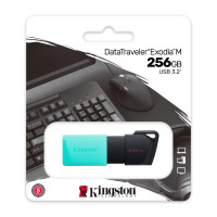 Флэш-накопитель Kingston 256Gb USB3.2 Gen1 Data Traveler Exodia M (Black+Teal) Флэш-накопитель Kingston 256Gb USB3.2 Gen1 Data Traveler Exodia M (Black+Teal)