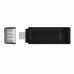 Флэш-накопитель Kingston 256Gb USB-C 3.2 Data Traveler 70 (Black)