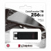 Флэш-накопитель Kingston 256Gb USB-C 3.2 Data Traveler 70 (Black)