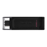 Флэш-накопитель Kingston 256Gb USB-C 3.2 Data Traveler 70 (Black) Флэш-накопитель Kingston 256Gb USB-C 3.2 Data Traveler 70 (Black)