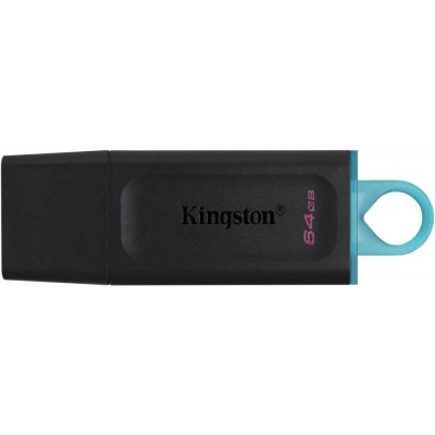 Флэш-накопитель Kingston 64Gb USB3.2 Gen1 Data Traveler Exodia (Black+Teal)