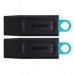 Флэш-накопитель Kingston 64Gb USB3.2 Gen1 Data Traveler Exodia (Black+Teal), комплект 2шт. Флэш-накопитель Kingston 64Gb USB3.2 Gen1 Data Traveler Exodia (Black+Teal), комплект 2шт.