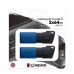 Флэш-накопитель Kingston 64Gb USB3.2 Gen1 Data Traveler Exodia M (Black+Blue) 2 pcs