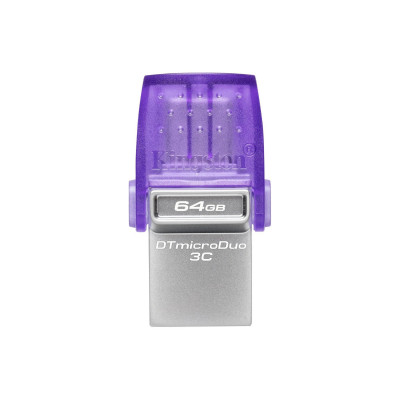 Флэш-накопитель Kingston 64Gb USB3.2+Type-C Data Traveler MicroDuo 3C (Metal) Флэш-накопитель Kingston 64Gb USB3.2+Type-C Data Traveler MicroDuo 3C (Metal)