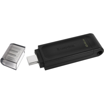 Флэш-накопитель Kingston 64Gb USB-C 3.2 Data Traveler 70 (Black) Флэш-накопитель Kingston 64Gb USB-C 3.2 Data Traveler 70 (Black)