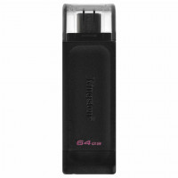 Флэш-накопитель Kingston 64Gb USB-C 3.2 Data Traveler 70 (Black) Флэш-накопитель Kingston 64Gb USB-C 3.2 Data Traveler 70 (Black)