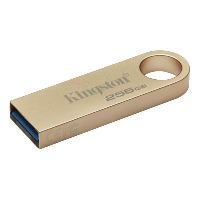 Флэш-накопитель Kingston 256Gb USB3.2 Gen1 Data Traveler SE9 (Gold Metal Case)