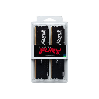 Модуль памяти Kingston Fury Beast KF556C40BBK2-32 DDR5 DIMM 32Gb (2x16) 5600 MHz CL40 (8473302008)