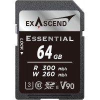 Карта памяти SD Exascend Essential, 64Gb, SDXC II, UHS-II (V90), R300/W260 Карта памяти SD Exascend Essential, 64Gb, SDXC II, UHS-II (V90), R300/W260