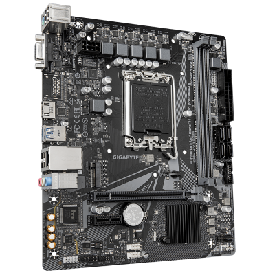 Материнская плата GIGABYTE H610M H V3 DDR4, LGA1700, H610, PCIe16, D-SUB+HDMI, M.2, 4xSATA, 2xDDR4 Материнская плата GIGABYTE H610M H V3 DDR4, LGA1700, H610, PCIe16, D-SUB+HDMI, M.2, 4xSATA, 2xDDR4