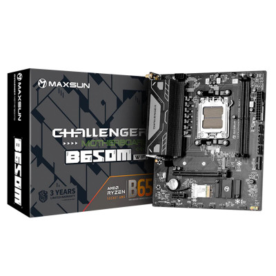 Материнская плата MaxSun Challenger B650M WIFI, AM5, 2xDDR5 4xSATA 1xM.2 PCIe4.0, HDMI+VGA mATX Материнская плата MaxSun Challenger B650M WIFI, AM5, 2xDDR5 4xSATA 1xM.2 PCIe4.0, HDMI+VGA mATX