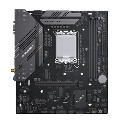 Материнская плата MaxSun Challenger B760M D5 WIFI, LGA1700, 2xDDR5, 3xSATA, 2xM.2, HDMI+VGA, mATX