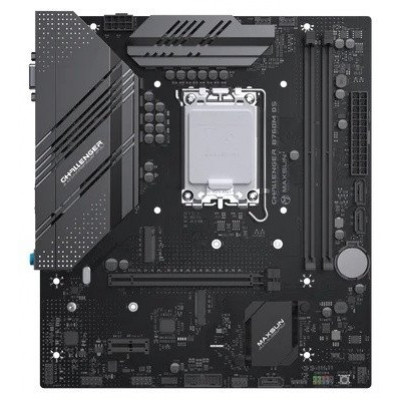 Материнская плата MaxSun Challenger B760M D5, LGA1700, 2xDDR5, 3xSATA, 2xM.2, HDMI+VGA, mATX