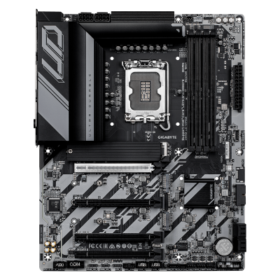 Материнская плата GIGABYTE Z890 UD WIFI6E, LGA1851, Z890, 4xDDR5, PCIe5.0, DP+USB4, 3xM.2, ATX