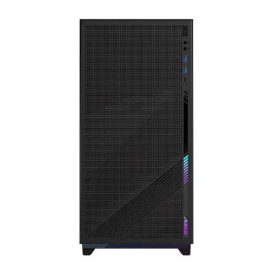 Компьютерный корпус GigaByte AORUS C400 GLASS, Без БП, 2xUSB3.0/Type-C, 4xARGB, Glass, Black, ATX