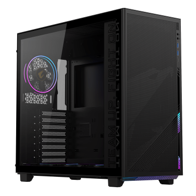Компьютерный корпус GigaByte AORUS C400 GLASS, Без БП, 2xUSB3.0/Type-C, 4xARGB, Glass, Black, ATX