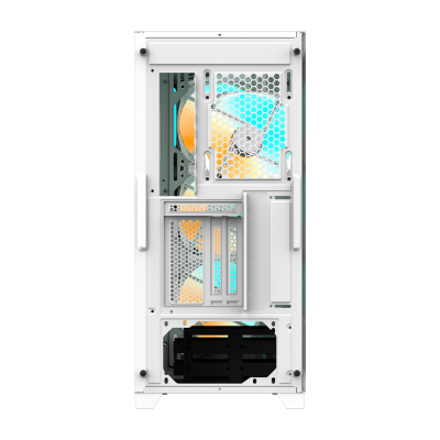 Компьютерный корпус GigaByte C301 GLASS WHITE V2, Без БП, 2xUSB3.0/Type-C, 4xARGB, White, E-ATX