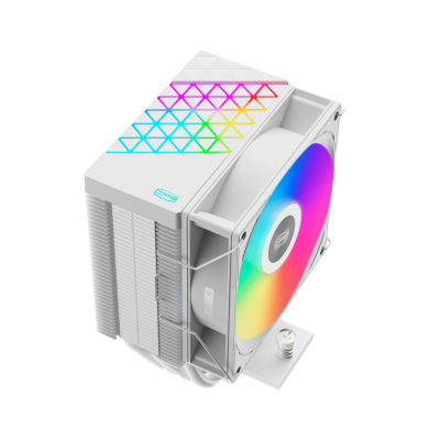 Кулер для процессора PCCooler R400 ARGB WH, S1851/1700/1200/AM4/5, 800-2200rpm, 92cm, 180W, 4pin