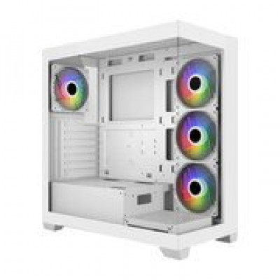 Компьютерный корпус FSP M340, Без БП, 2xUSB3.0, Type-C, 4xFAN120 ARGB, 2xGlass, White, ATX Компьютерный корпус FSP M340, Без БП, 2xUSB3.0, Type-C, 4xFAN120 ARGB, 2xGlass, White, ATX