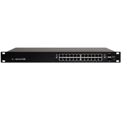 Коммутатор 24PORT 1000M 2SFP POE UBIQUITI EdgeSwitch ES-24-250W