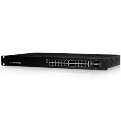 Коммутатор 24PORT 1000M 2SFP POE UBIQUITI EdgeSwitch ES-24-250W