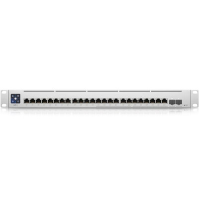 Коммутатор UBIQUITI Enterprise 24 POE, 12x2,5Gb/s, 12x1000,2x10Gb/s SFP+, 400W (up to 34.2W channel)