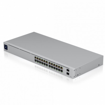 Коммутатор UBIQUITI, USW-24-POE, 16xGbE PoE+, 8xGbE, 2x1G SFP, Layer 2, fanless, 95W Коммутатор UBIQUITI, USW-24-POE, 16xGbE PoE+, 8xGbE, 2x1G SFP, Layer 2, fanless, 95W