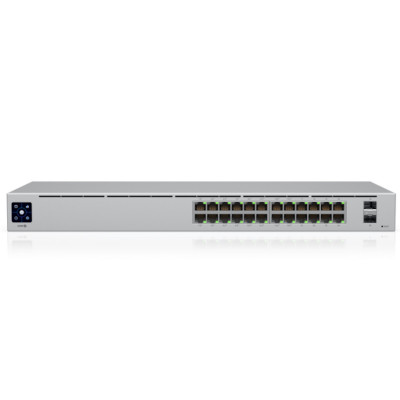 Коммутатор UBIQUITI, USW-24-POE, 16xGbE PoE+, 8xGbE, 2x1G SFP, Layer 2, fanless, 95W