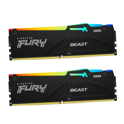 Модуль памяти Kingston Fury Beast RGB EXPO KF560C36BBE2AK2-32 DDR5 DIMM 32G KIT (2x16) 6000MHz CL36