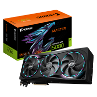 Видеокарта GIGABYTE AORUS GeForce RTX 5080 MASTER 16G, 16Gb/256bit, 1хHDMI+3xDP, PCIe5.0 Видеокарта GIGABYTE AORUS GeForce RTX 5080 MASTER 16G, 16Gb/256bit, 1хHDMI+3xDP, PCIe5.0