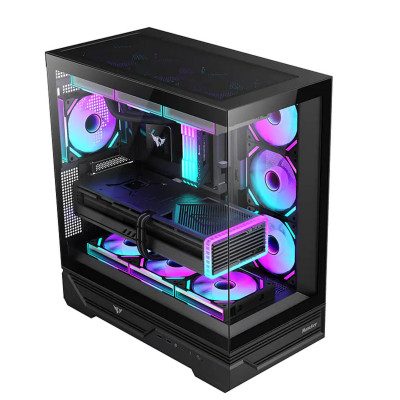 Компьютерный корпус Huntkey MVP Destiny, Без БП, 0.7mm, 1xType C, 2xUSB3.0, HD-Audio, ATX, Black Компьютерный корпус Huntkey MVP Destiny, Без БП, 0.7mm, 1xType C, 2xUSB3.0, HD-Audio, ATX, Black