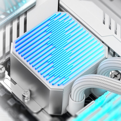 Водяное охлаждение ID-Cooling DX360 MAX White, Water Cooler Max for S1700/1200/1851/115x/AMD