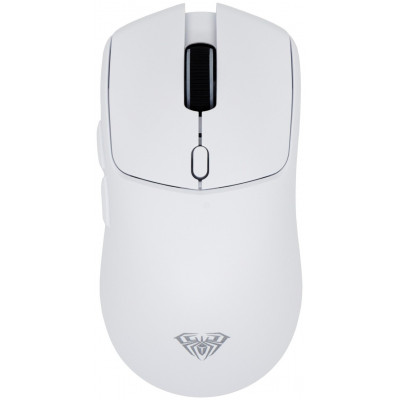 Мышь AULA SC580X, PAW3325-10000dpi, 1000Hz, 500mAh, 2.4/BT/cable, 6 buttons, Lightweight(84g), White