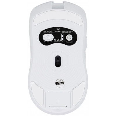 Мышь AULA SC580X, PAW3325-10000dpi, 1000Hz, 500mAh, 2.4/BT/cable, 6 buttons, Lightweight(84g), White Мышь AULA SC580X, PAW3325-10000dpi, 1000Hz, 500mAh, 2.4/BT/cable, 6 buttons, Lightweight(84g), White