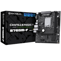 Материнская плата MaxSun Challenger B760M-F WIFI, LGA1700, 2xDDR4, PCIe4.0, HDMI+VGA, M.2, mATX