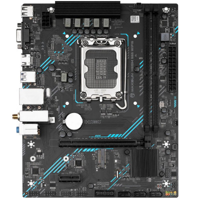 Материнская плата MaxSun MS-H610M 666 WIFI6, LGA1700, 2xDDR4, PCIe4.0, HDMI+VGA, M.2, mATX Материнская плата MaxSun MS-H610M 666 WIFI6, LGA1700, 2xDDR4, PCIe4.0, HDMI+VGA, M.2, mATX