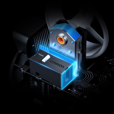 Мышь MCHOSE M7 Ultra, PAW3950-42Kdpi, 8000Hz, 500mAh, 2.4/BT/USB, 5buttons-60M, Light(55g), White