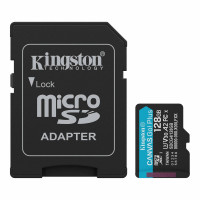 Карта памяти MicroSD, Kingston Canvas Go! Plus Gen4, 128GB, SDCG4/128GB, Class 10, UHS-I, R200/W160